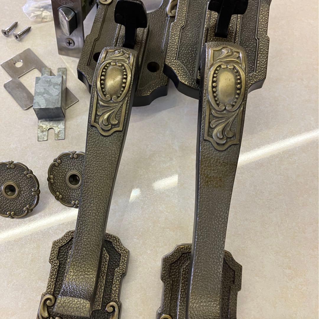 イタリア空錠　ブロンズ色　DIY 真鍮　アンティーク　レトロ　ヴィンテージ未使用 イタリア空錠 ブロンズ色 DIY 真鍮 アンティーク レトロ ヴィンテージ