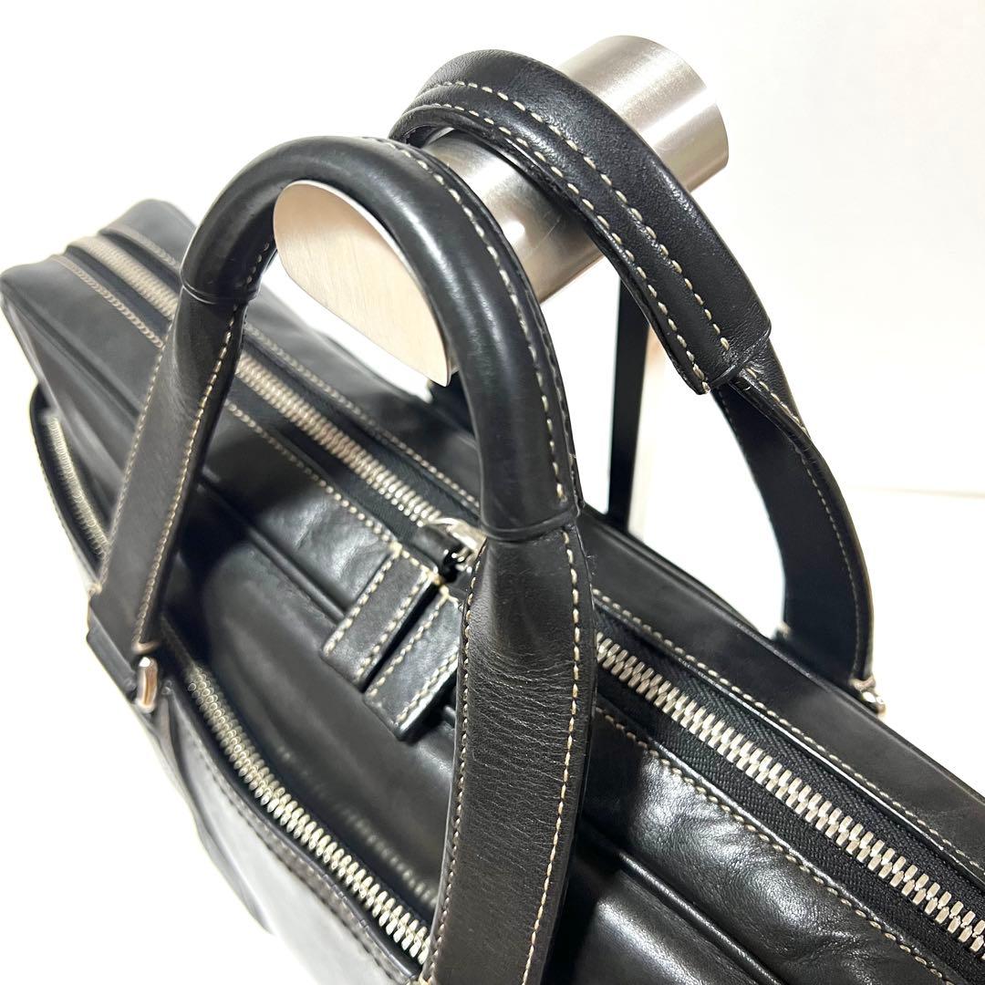 【良品】COACH コーチ 2way ビジネスバッグ ブラック 70168