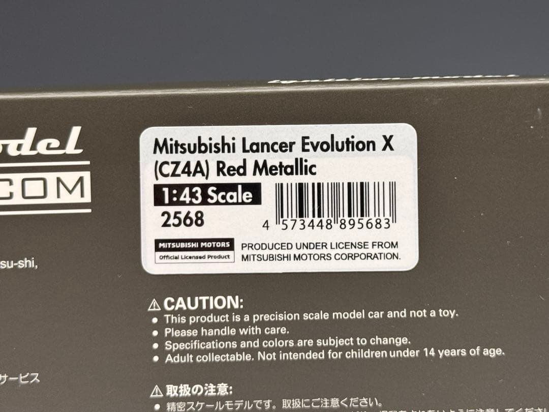 IG 1/43 三菱 ランサーエボリューションⅩ レッド CZ4A 2568
