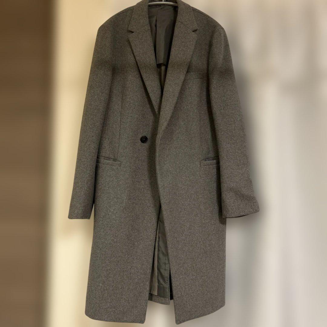 ADAM ET ROPE チェスターコート S グレー シングルボタン - メルカリ