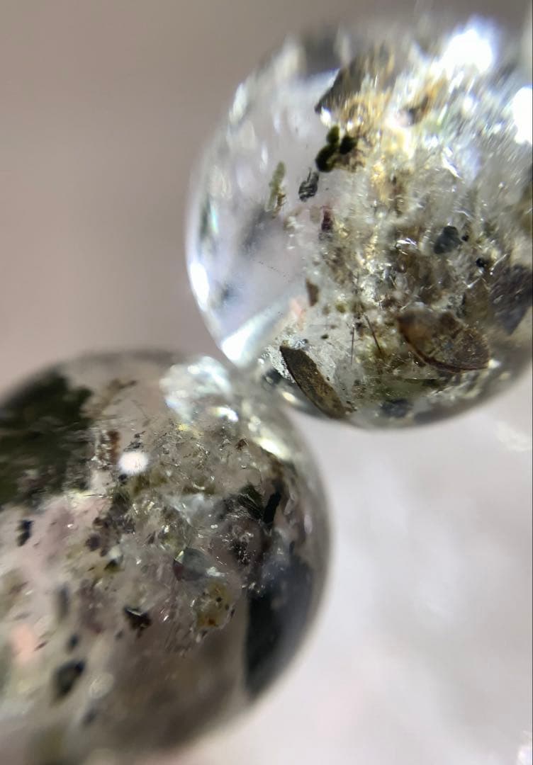 ★かな様★ ①★最高品質★超激レアグリーンマイカinクォーツ　ブレスレット