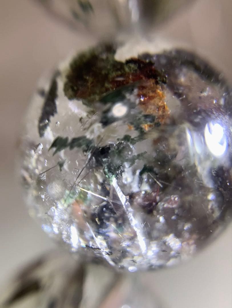 ★かな様★ ①★最高品質★超激レアグリーンマイカinクォーツ　ブレスレット