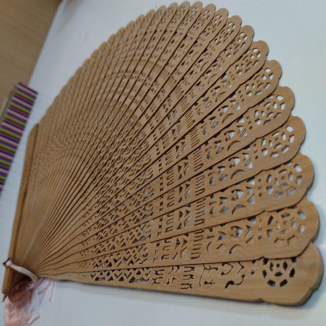 白檀 扇子 21.5cm