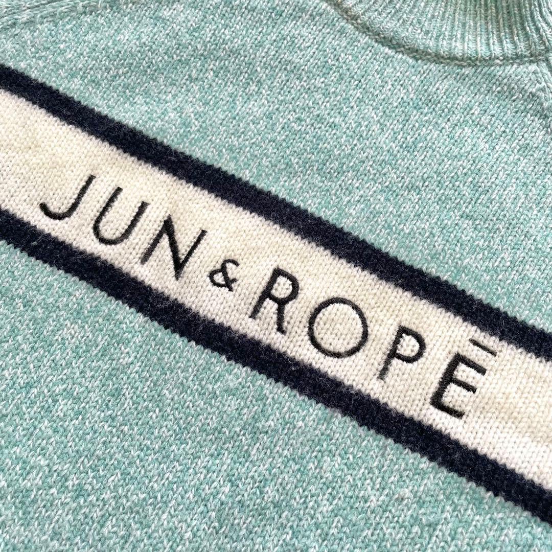 美品 JUN&ROPE フロントロゴパフスリーブ長袖プルオーバー 即完売品