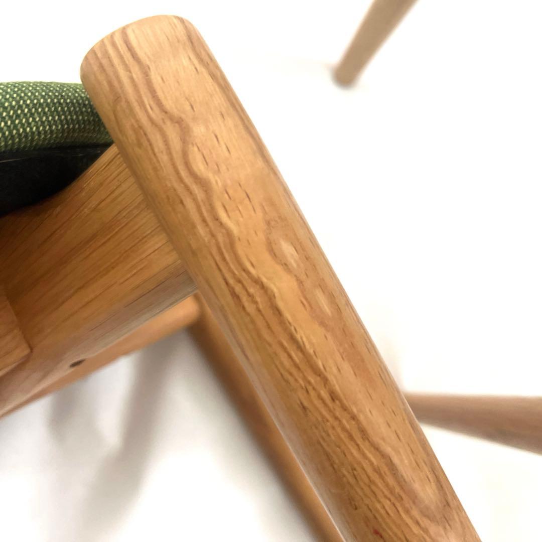 スタッキングスツール・グリーンファブリック・2脚セット・送料込み