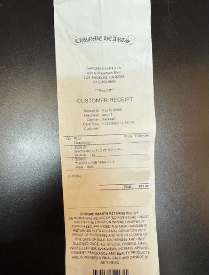 正規品 CHROME HEARTS ピンク タンクトップ(レアアイテム)