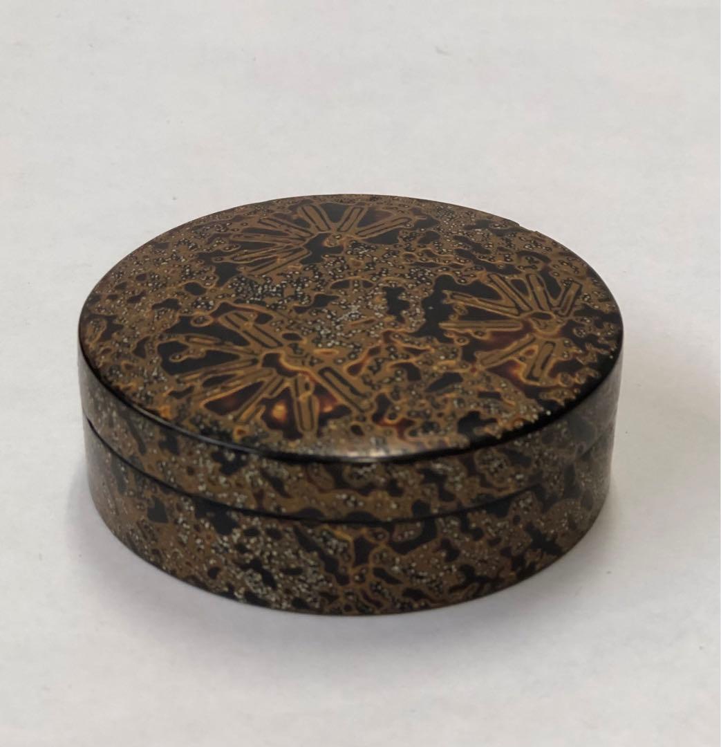 香合 茶道具 漆器 金蒔絵 骨董品 希少 古物