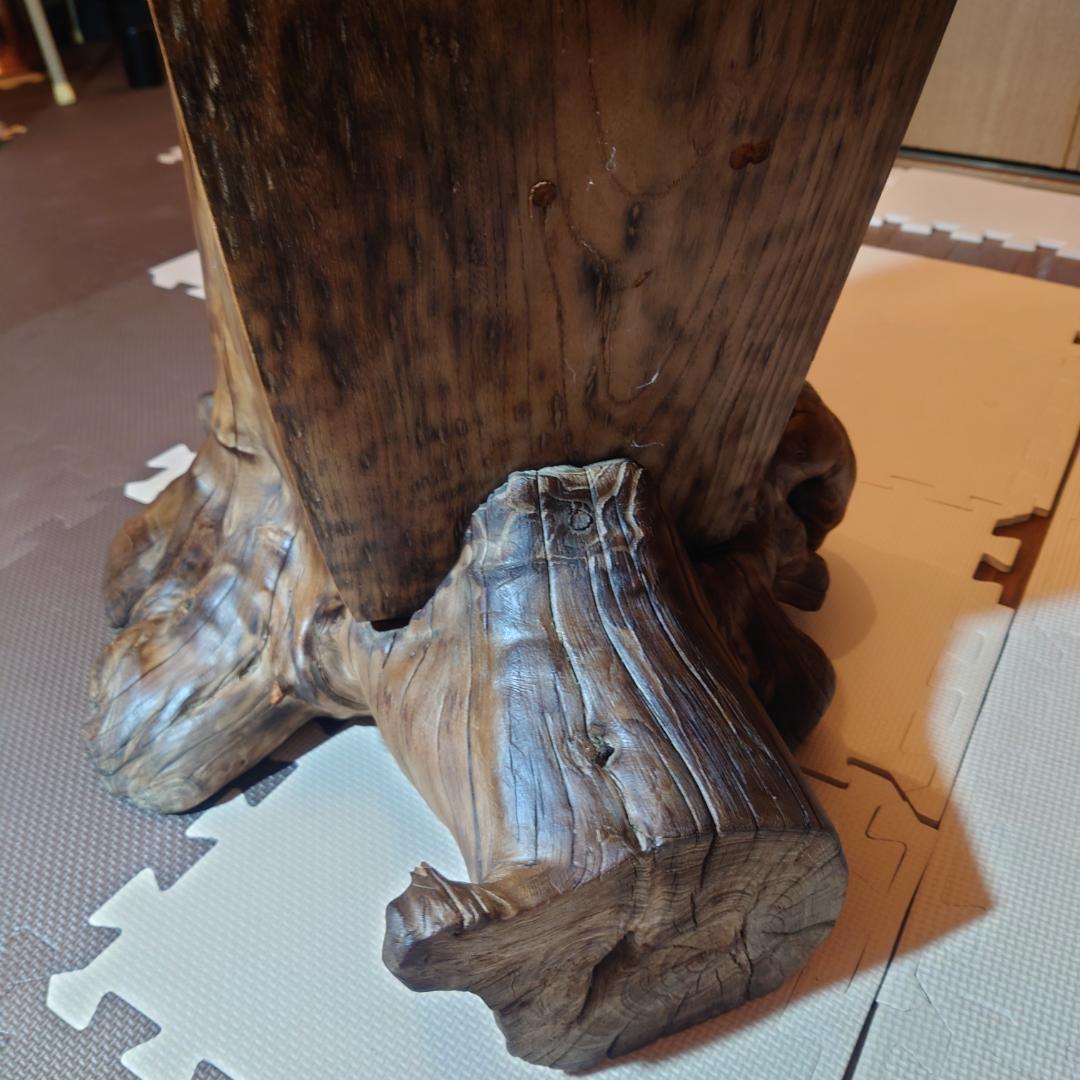 切り株・根っ子 切り出しスツール 椅子 昭和初期〜中期 天然木