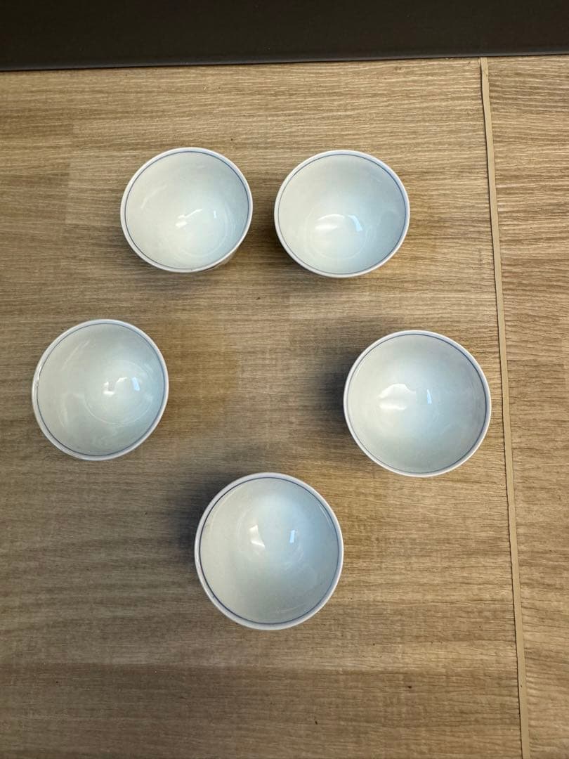 1517 中国骨董　大明成化年製銘　湯呑5客　古美術品　時代物