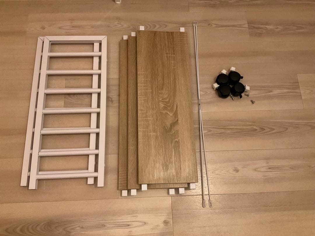 パソコンデスク ナチュラル/ホワイト 100cm