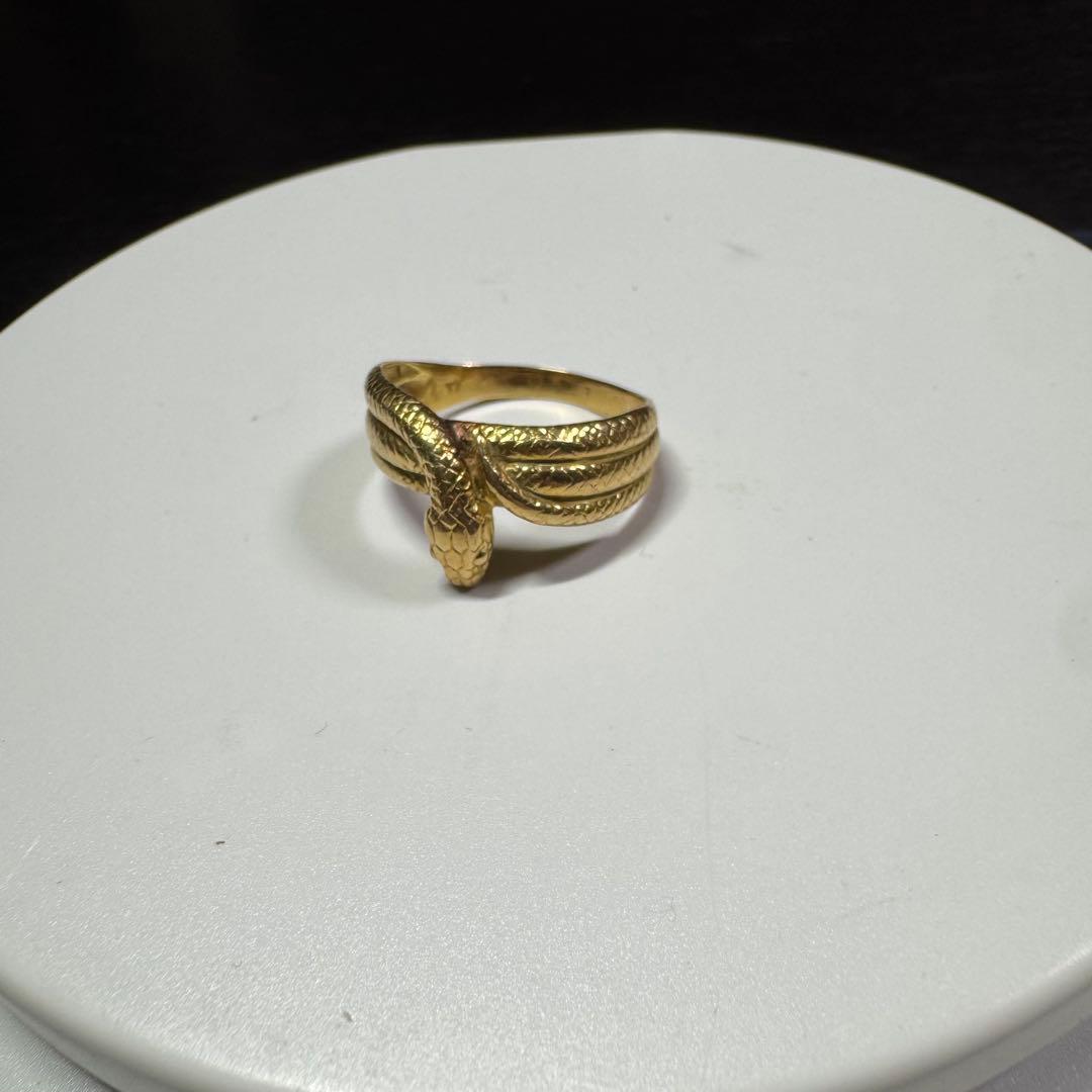 【値下げなし】k18 リング(約3.5g)リングサイズ22号