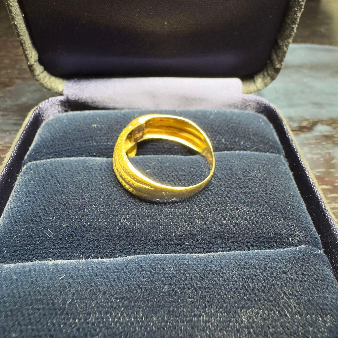 【値下げなし】k18 リング(約3.5g)リングサイズ22号