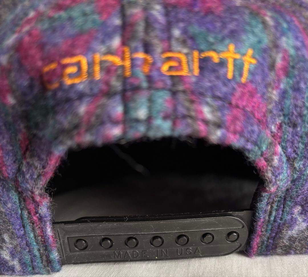 未使用】希少USA製 90s Carhartt ネイティブブランケットキャップ