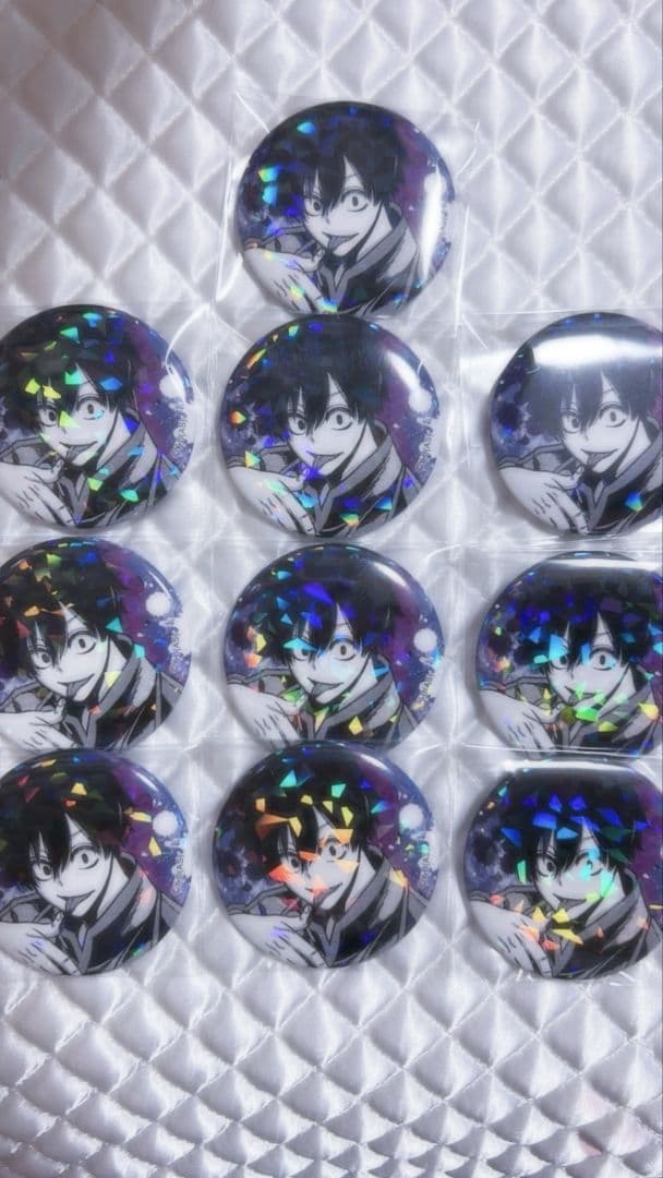 【最終値下げ】桃源暗鬼 淀川真澄 ホログラム 缶バッジ 10点セット
