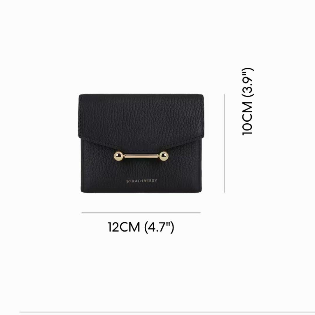 なこ様ご購入用☆STRATHBERRY ブラック 二つ折り財布 - メルカリ