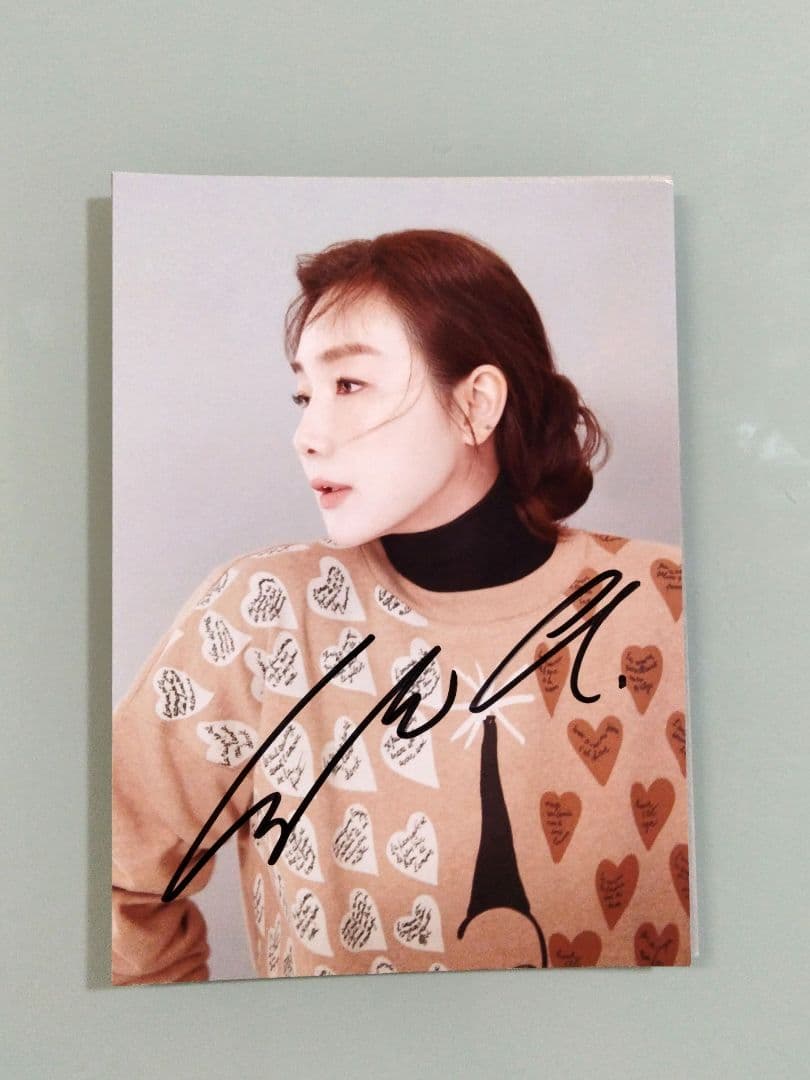 サンバ…セール中…チェ・ジウ直筆サイン入り2Lサイズ写真…