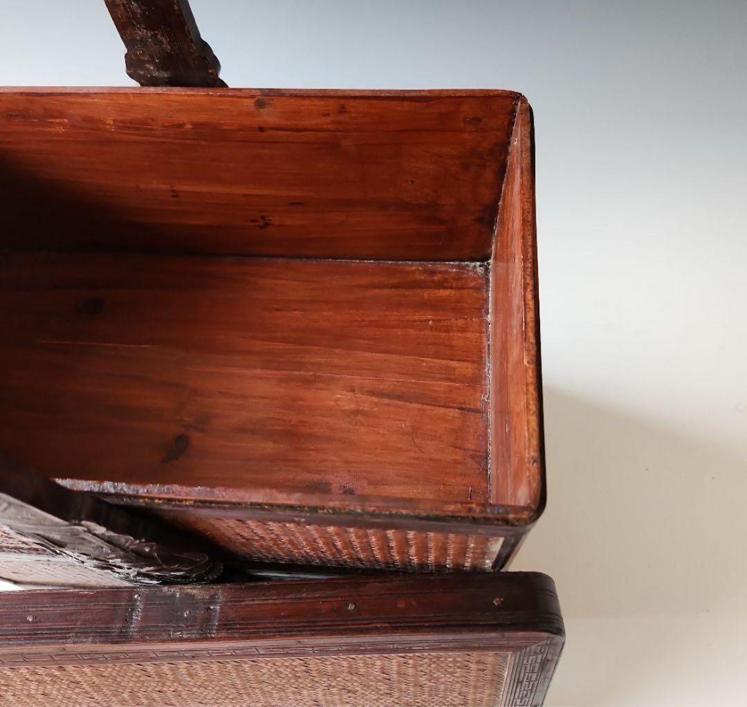 セール】煎茶道具 茶道具 提籃 ていらん 籠 煎茶 茶道具 箱 竹 箱無し