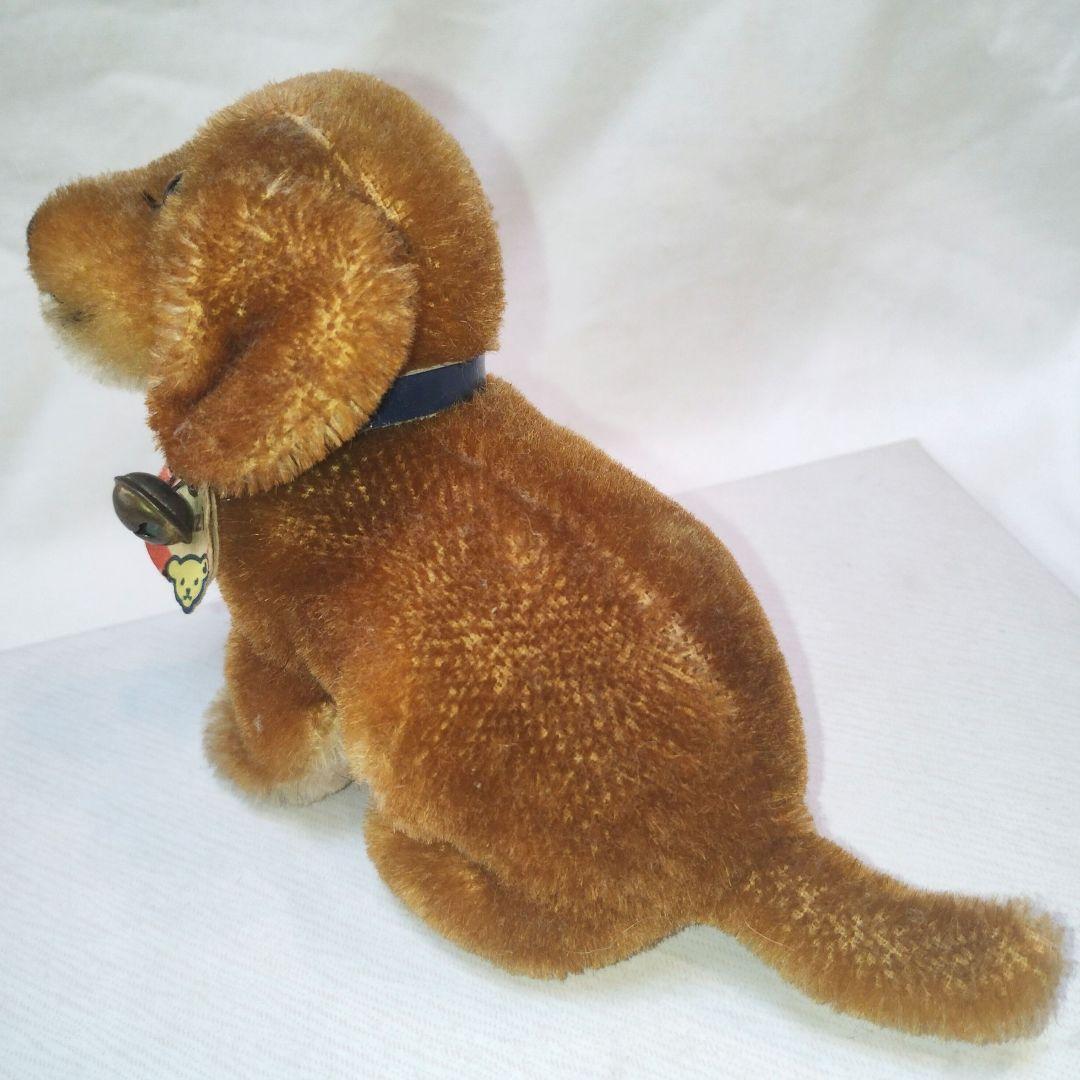 【アンティーク】シュタイフ 犬のぬいぐるみ　Dachshund Bazi