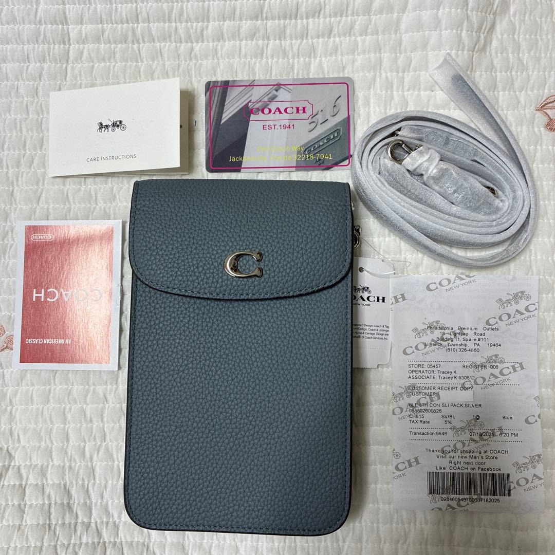 限定sale【未使用】COACH コーチ フォーンクロスボディ スマホショルダー