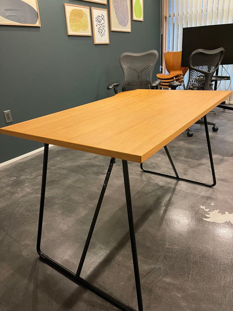 無印良品/MUJI 折りたたみテーブル 幅120cm オーク材 ナチュラル