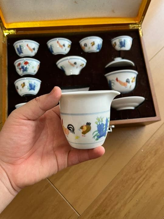 大明成化年製 茶碗12点セット お土産 ギフト煎茶 骨董品 茶道具