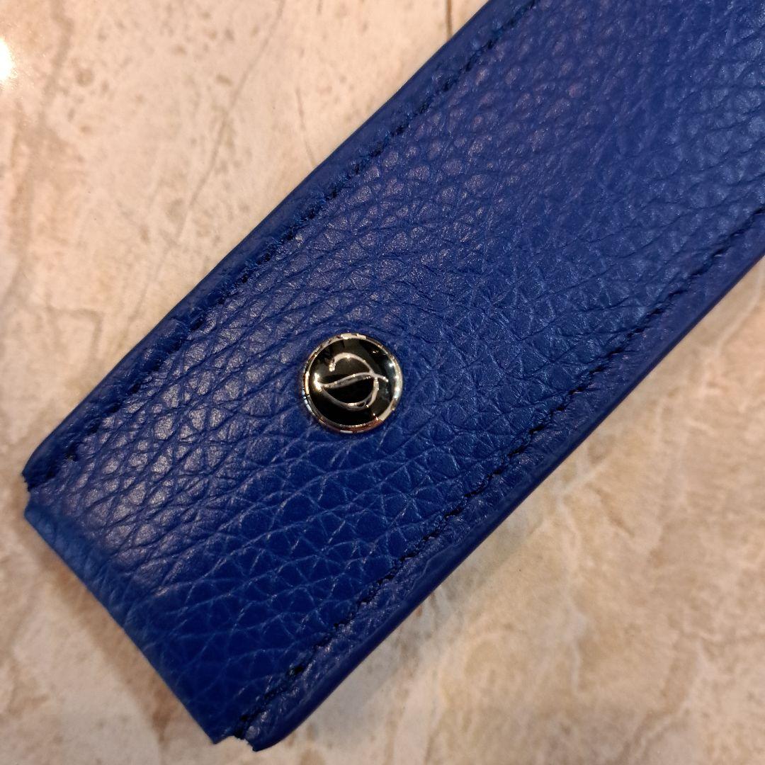 エス・テー・デュポン ソフトペンケース 1本用 青