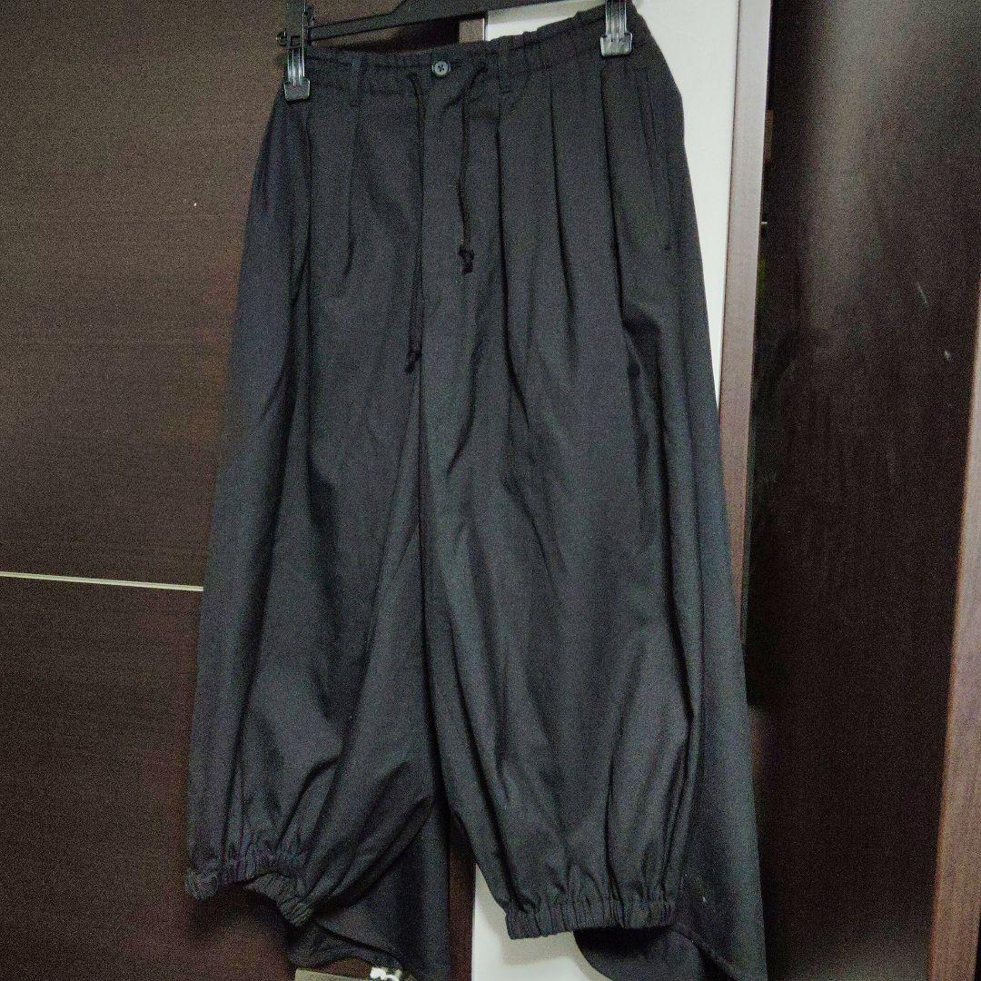 Ground Y 黒 カラスパンツ サイズ3 GroundY カラスパンツ ギャバジン