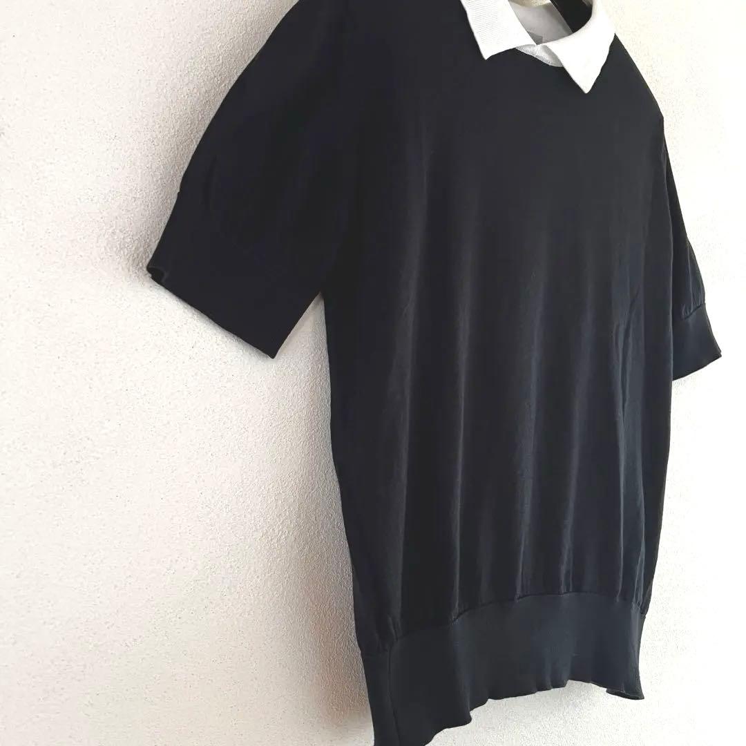 JOHN SMEDLEY ネイビー 半袖ポロシャツ