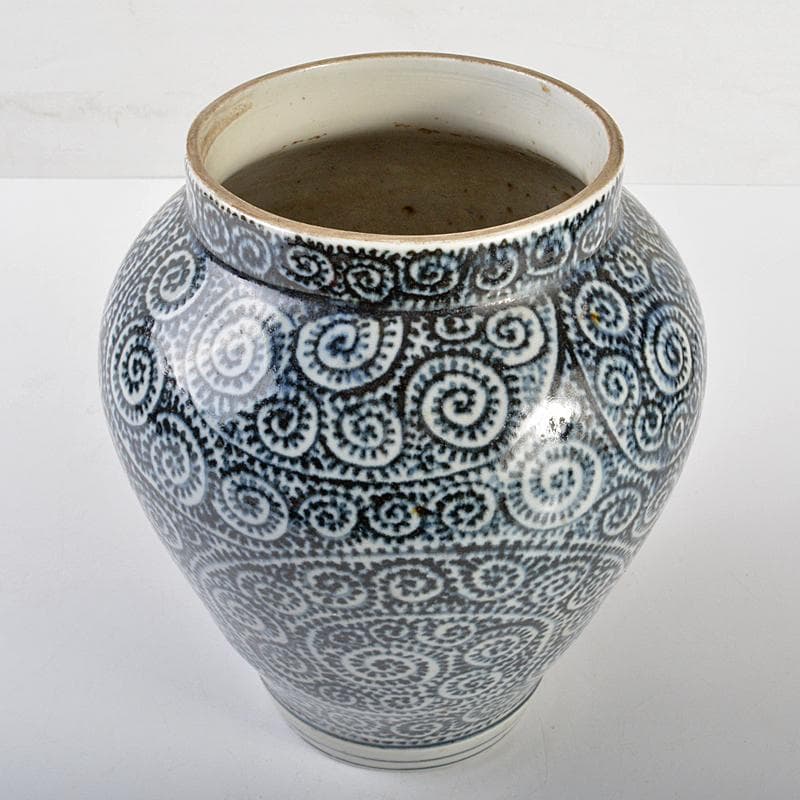 伊万里焼　古伊万里　染付　蛸唐草文　壷　V　R7130B