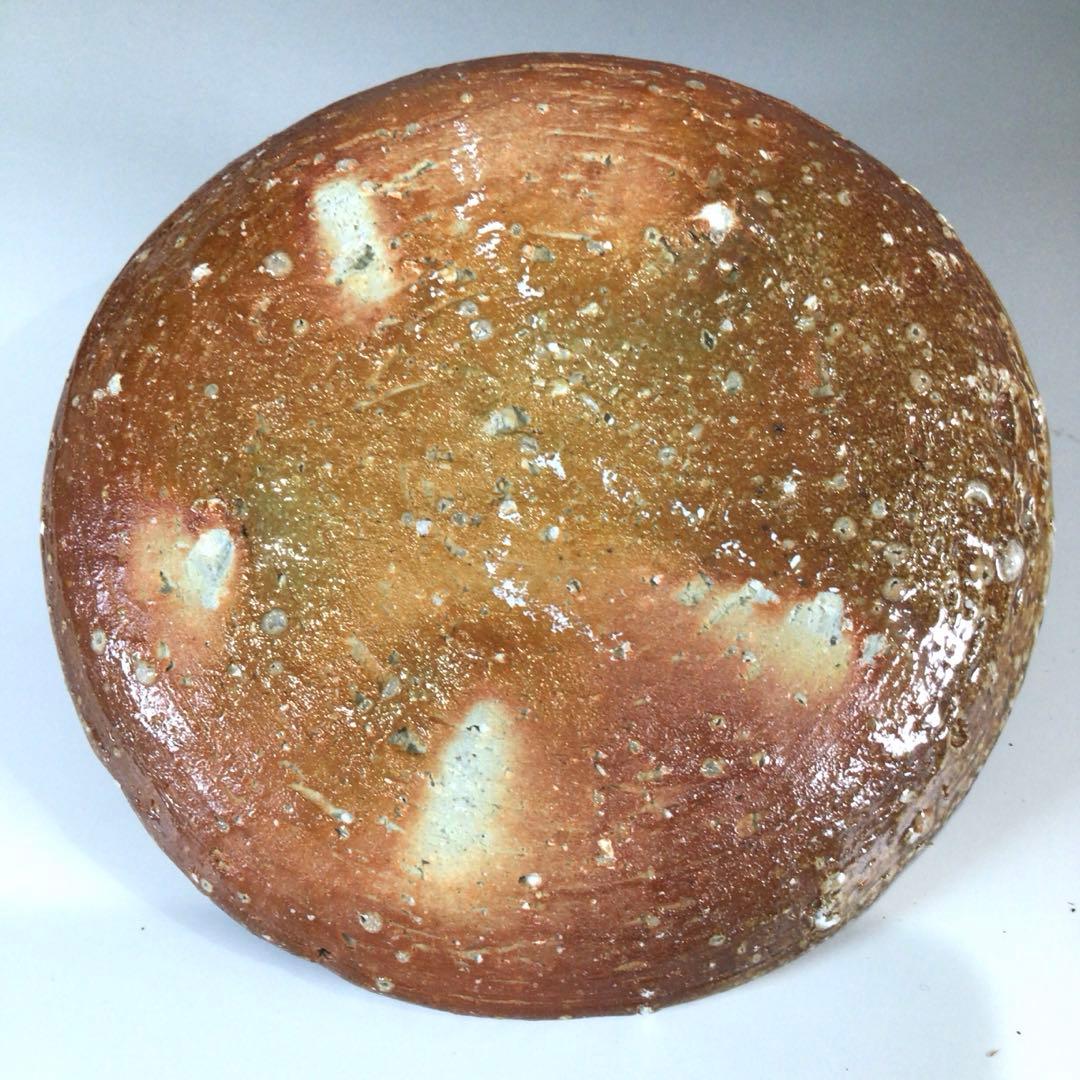 Ｐ５６４　水指　『信楽焼』『神山一陶造』『耳付水指』　共箱　茶道具