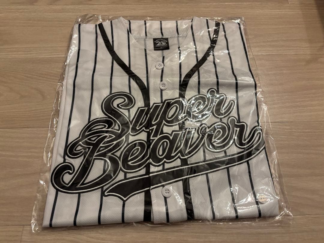 SUPER BEAVER 20周年ベースボールシャツ ストライプ XLサイズ