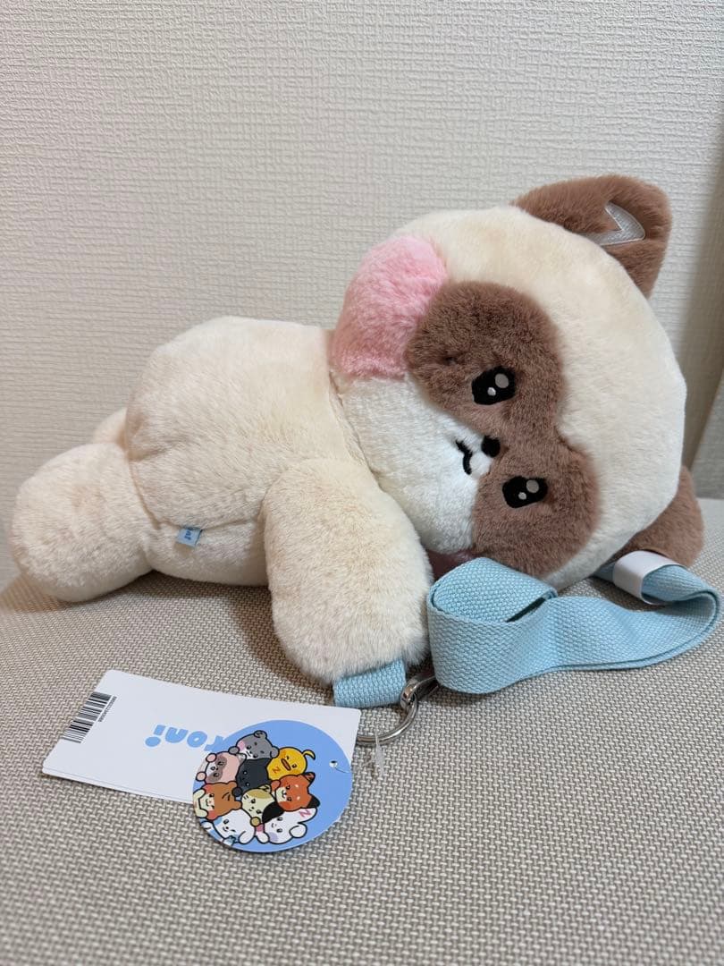 zeroni hanini ぬいぐるみバッグ　ミディアムぬいぐるみ LINEfriends 100034252 zeroni ぬいぐるみバッグ（Fluffy