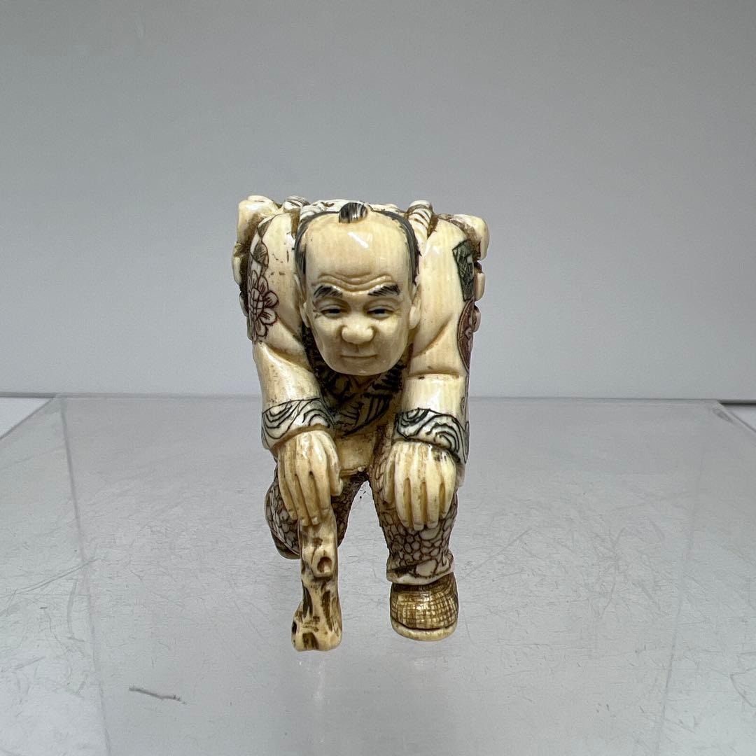 極上 人物 根付 タサオ 14g 東里8-0109☆2F