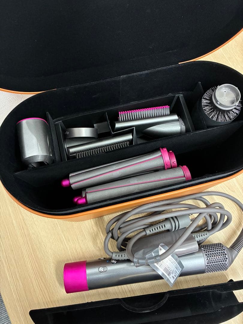 Dyson Airwrap グレー/ピンク ケース付き
