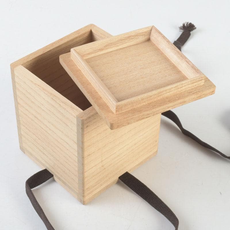 茶道具 山中塗 中嶋宗峰作 立雛蒔絵 内朱 中棗 共箱