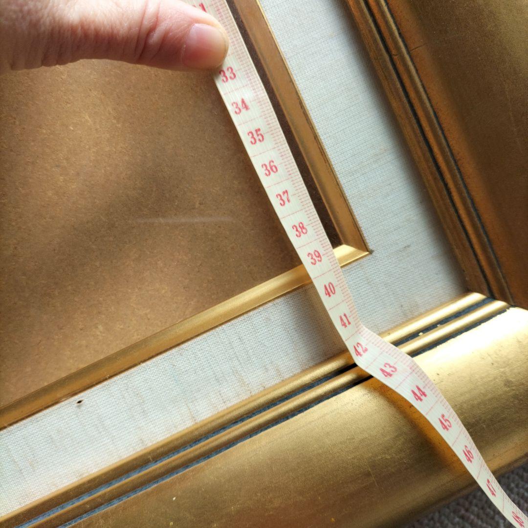 マットなゴールドの額縁 アンティーク雑貨