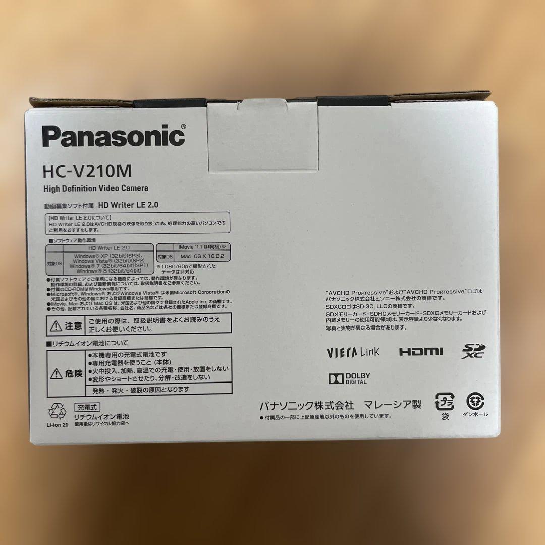 Panasonic HC-V210M ビデオカメラ 本体と付属品