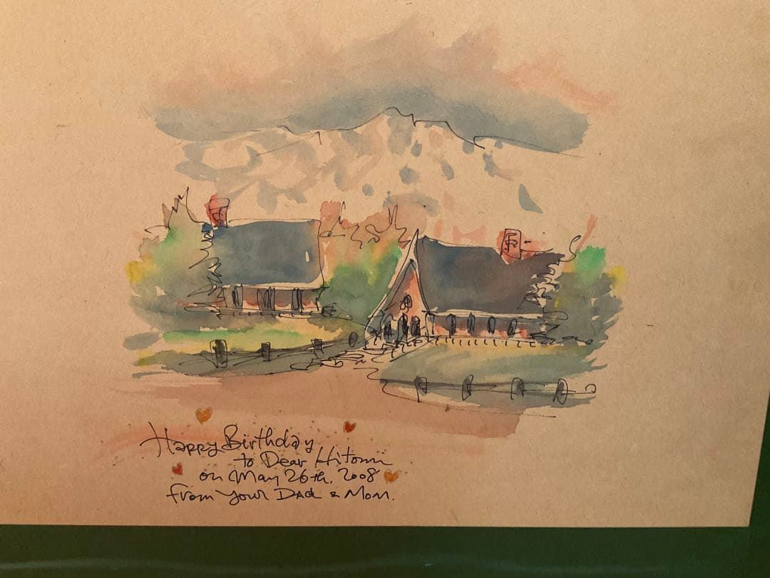 織田義郎 「ノイシュバンシュタイン城」 リトグラフ 直筆サイン