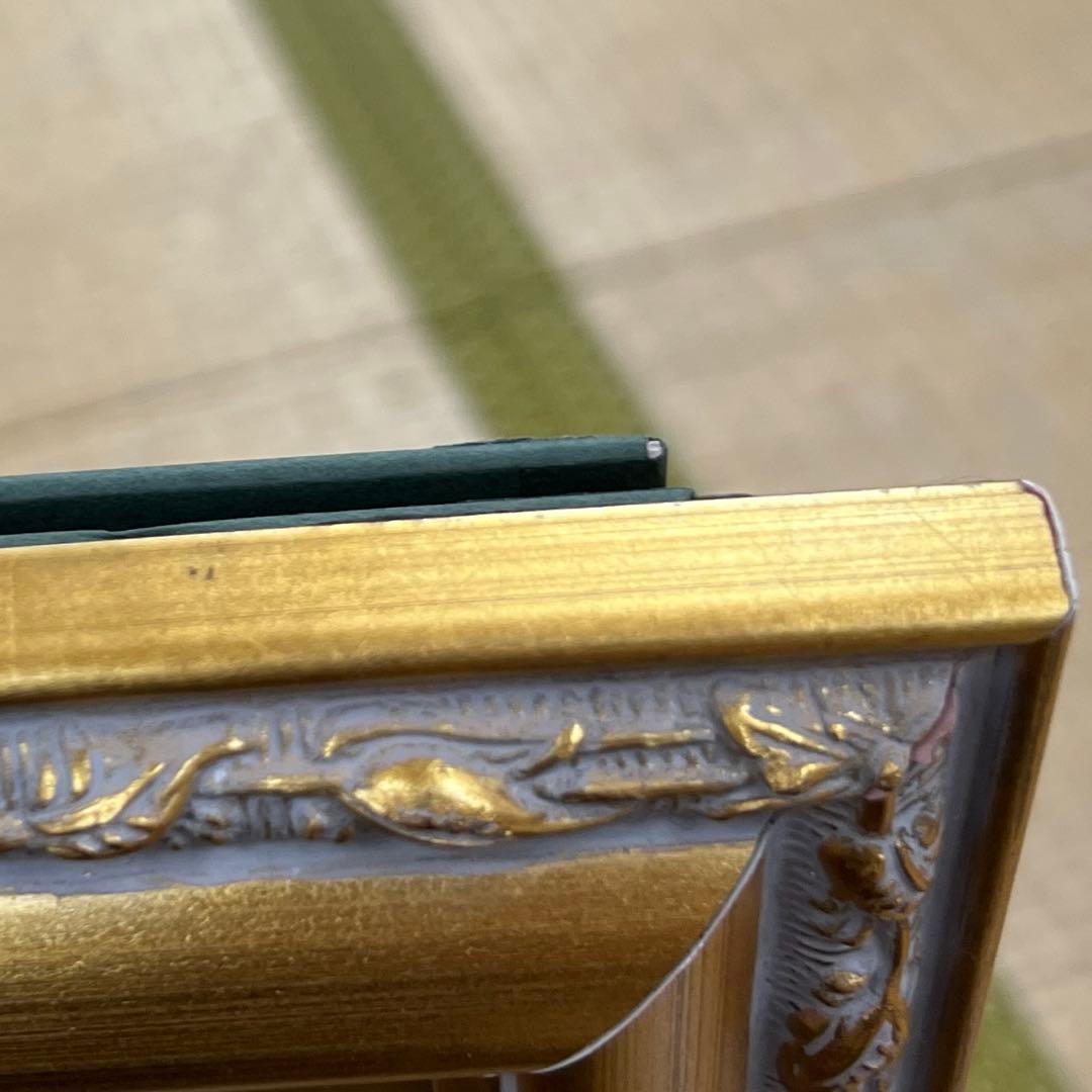 タブリーズ最高峰アリーナサブペルシャ絨毯額52.5×65㎝東な7-0809⑥