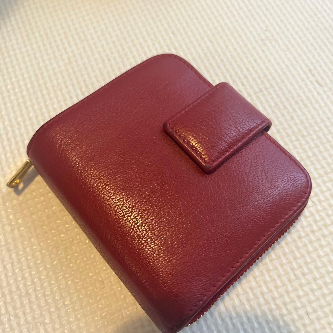 YSL レザー 二つ折り財布