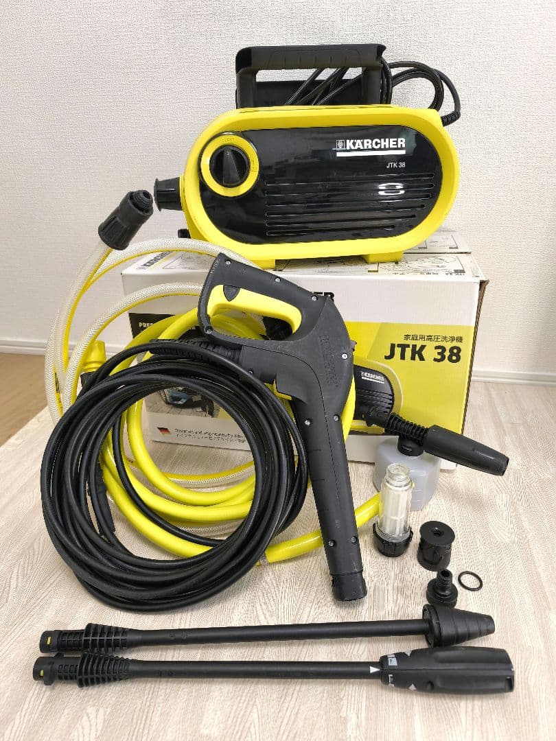 【数回使用美品】KARCHER JTK 38 高圧洗浄機 本体 蛇口&バケツ可 ケルヒャー（KARCHER） 訳あり 家庭用高圧洗浄機 JTK38 アウトレット