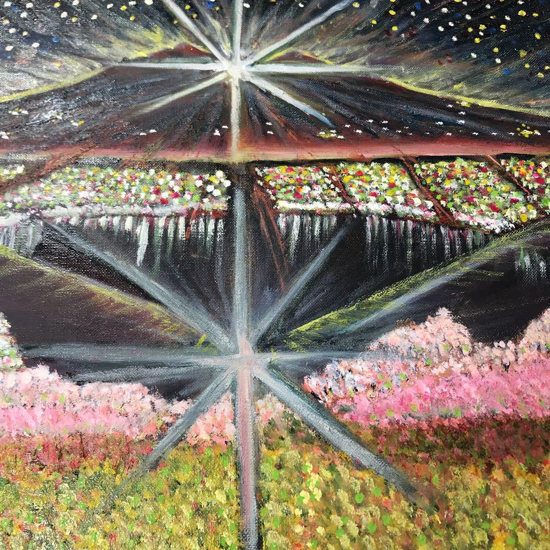 油彩画　真筆保証　ダイヤモンド筑波　F10号　堀口　守