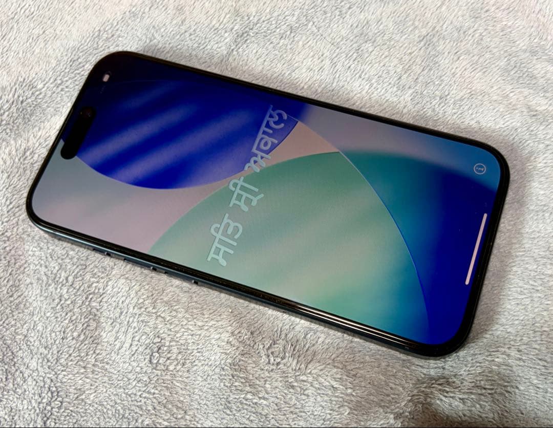 美品】バッテリー91% iPhone 15 Pro 256GB ブルー 美品】バッテリー91