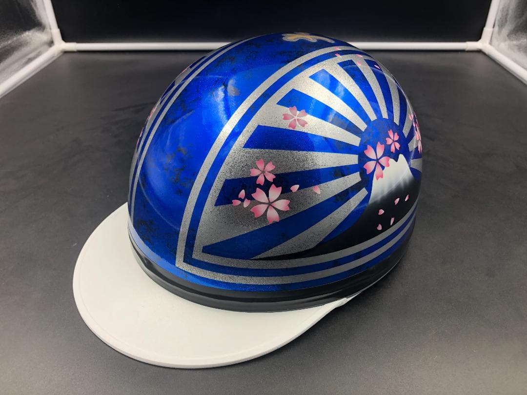 コルク半　カスタム　富士日章　三つボタン　ブルーラップ　ラメ　桜　高級クリヤ