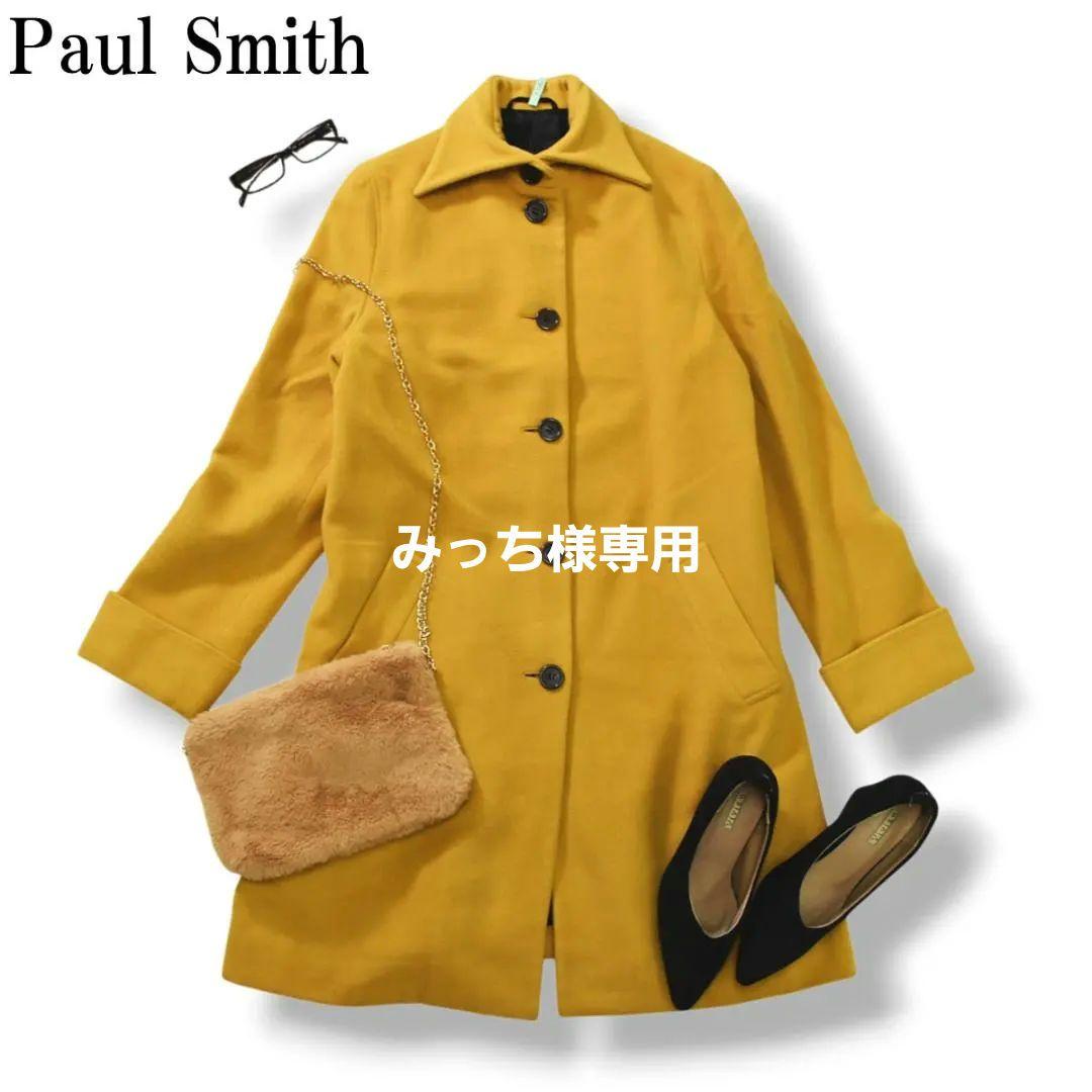 人気】 ポールスミス ウーマン ウールコート 40 マスタードイエロー ♪