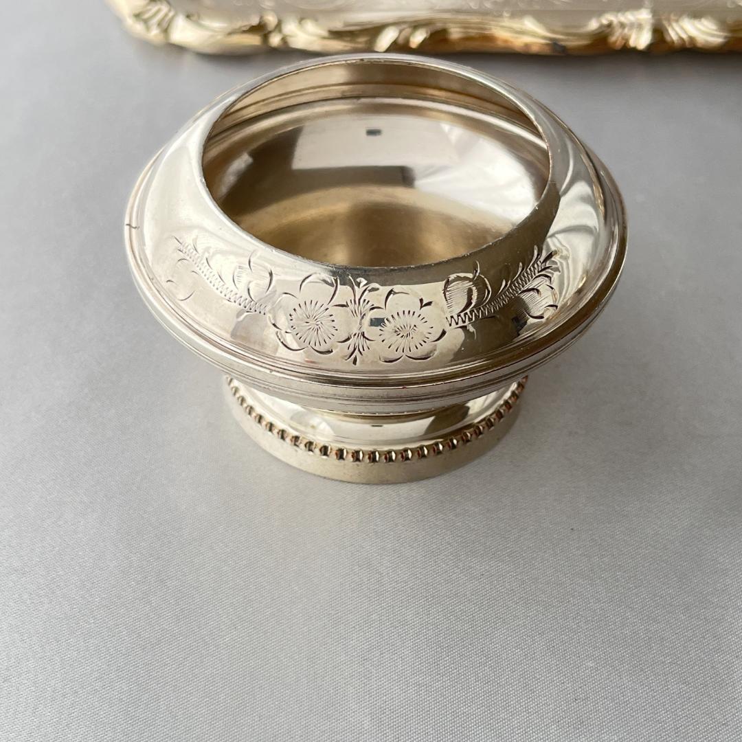 【英国】 ビクトリアン ティーストレナー / スタンド【シルバープレート】