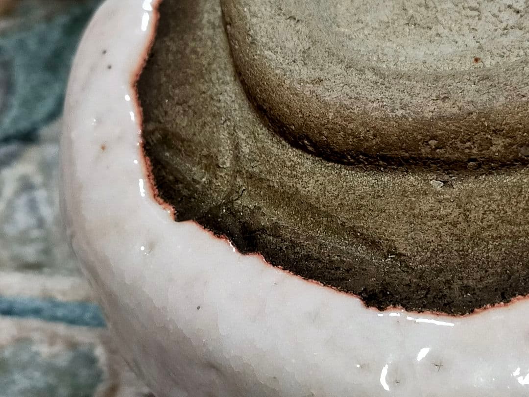 ♥美濃焼♥　志野　茶碗　⑤　在銘　茶道具　骨董　古玩