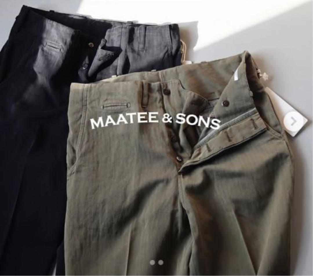 25SS maatee&sons CHINO TROUSERドゥルン size1 - メルカリ