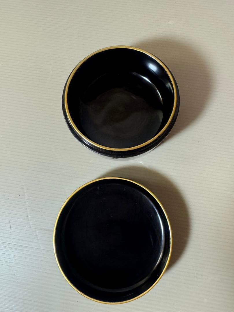 2766 漆器 金蒔絵 棗1客 皿4客