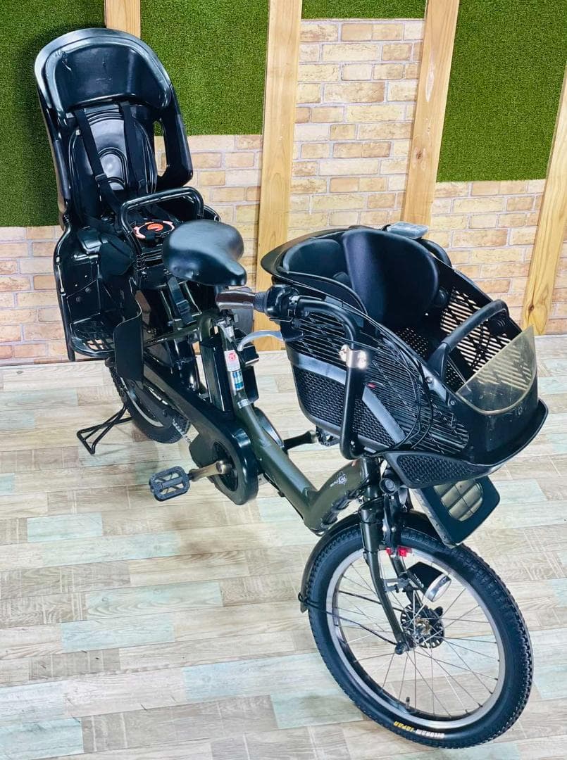 超特価 No1モデル グリーン系 ヤマハ 子供乗せ電動アシストH2979